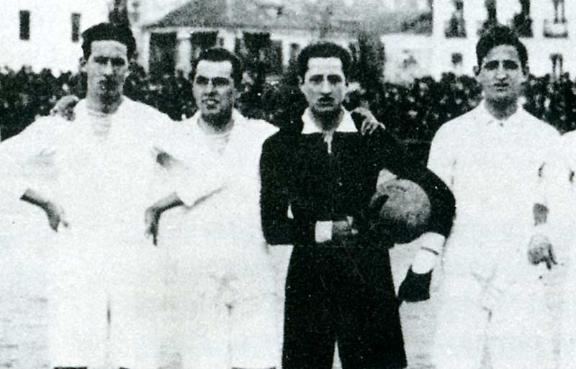Pablo Hernández Coronado en su época de portero del Madrid FC