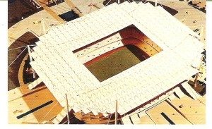 Maqueta del nuevo estadio del Madrid en Fuencarral